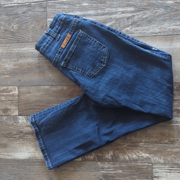 COWGIRL TUFF "Just Tuff" bootcut horseback riding jeans style#JTUFMW sz 27x32L - Picture 5 of 16